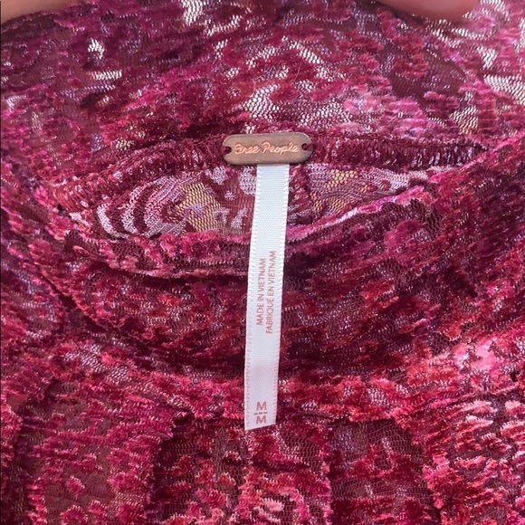 Freee People Gingerberry Burned Velvet Top - Picture 2 of 7